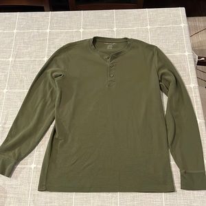 American eagle Henley, large, green